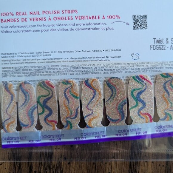 Color Street nail strips - Twist & Swirl 2/$20 5/Free Shipping - Picture 1 of 1